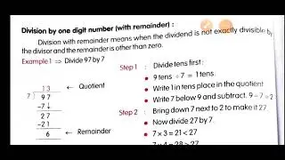 class 3rd maths ch 7 Division page no 74 and 75