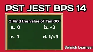Math for PST JEST VIQ 19 Trigonometry
