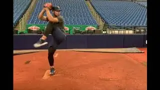 Rays Pitcher, Luis Patino Shows His Pitching Mechanics