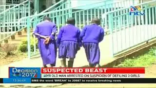 Man arrested for molesting three girls