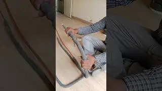 Underground pipe ac installation, split ac installation, ac fitting, air conditioner installation
