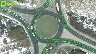 GoodVision traffic video analytics from drone in Ukraine