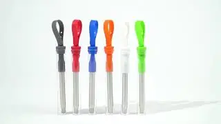 Reusable Collapsible Fold Stainless Steel Straw with Cleaning Brush and Carry Silicone Covered Case