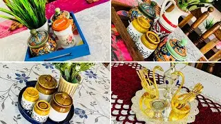 Small Dining Table Decor and Organisation in 4 different ways|dining table decoration ideas