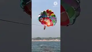 #Goa#beach 🌴# parachute ride