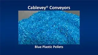Cablevey&reg; Conveyors - Blue Plastic Pellets