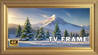 Winter Vintage TV Frame ❄️ Cozy Snow Ambience | Retro TV Art for Smart TV 4K