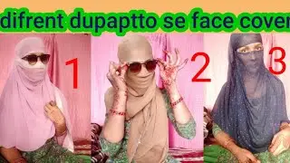 difrent coller ke duppate se face cover (full face cover requestid video)