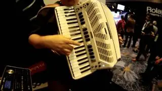 Roland Accordion demo at NAMM