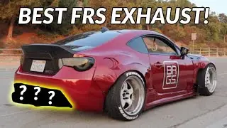 Supercharged FRS Gets A New Upgraded Cat-back Exhaust!