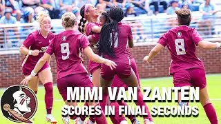 FSU's Mimi Van Zanten Scores In Final Seconds To Get The Tie