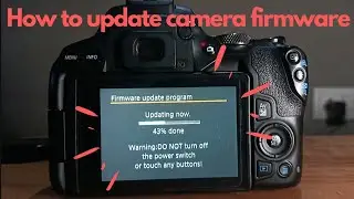 how to update software (firmware) in canon 200d Mark 2  with mobile phone/dslr & mirrorless camera