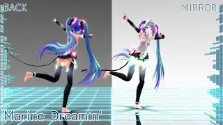 【MMD】Marine Dreamin'[back side ＆ mirror][60fps]