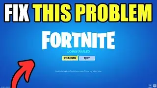 How To FIX Fortnite Login Failed | FIX Unable To Login To Fortnite Servers