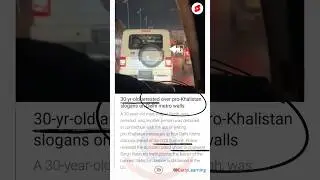 30-yrs-old arrested over pro-khalistan slogans on Delhi Metro Walls #shorts #news