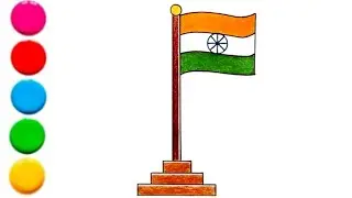 How To Draw Indian Flag | Indian Flag Drawing