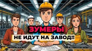 ЗУМЕРЫ НЕ ХОТЯТ ИДТИ НА ЗАВОД!!!ПОЧЕМУ?ИЛИ ЭТО НЕ ПРАВДА??