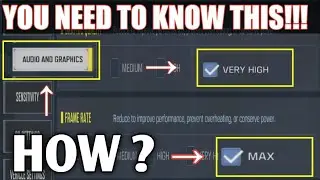 HOW TO UNLOCK MAX GRAPHICS IN CALL OF DUTY MOBILE | 144p SUPER SMOOTH