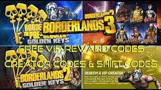 New Borderlands 3 | FREE VIP Rewards Codes | Creator Codes & Shift Codes
