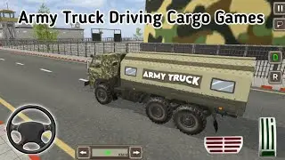 Army Truck Transport Mission in Offroad Terrain - Army Truck Driving Cargo Games