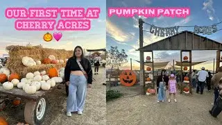 Our First Time At Cherry Acres Pumpkin Patch🎃🩷In Bakersfield California