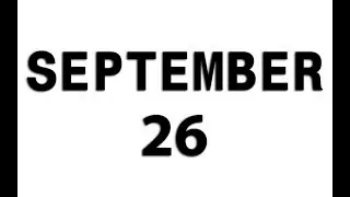 On This Day - September 26