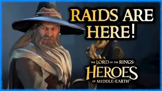 RAID TIME!  First Attempts with Max Elrond Team (and more) vs the LOTR Heroes of Middle Earth Raid!