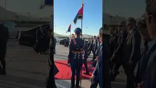 President Donald Trump arrives in Egypt and invites El-Sisi to ride in the Beast with him 🇺🇸🇪🇬