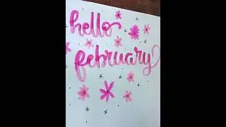 Hello February viral tiktok #tiktok #viral #whatsappstatus #random #shorts #lettering #february