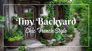 Small House French Garden: Rustic Charm with Repurposed Materials