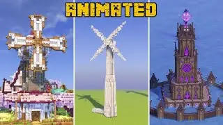 Как создавать анимированные постройки в Vanilla Minecraft [УРОКИ]