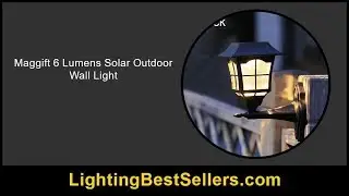 maggift 6 lumens solar outdoor wall light