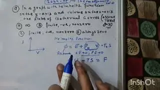Gate xe -E solution of qs of Helmholtz function (TD relations)