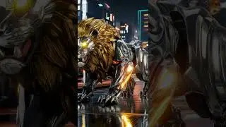 🦁🚗 Lion vs Hypercar Fusion! 🦁🚗 The Ultimate Cyber Beast! ⚡🔥 #Shorts #aifusion