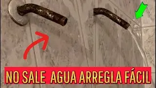 No sale agua en mi regadera sale poca agua en mi regaste arregla facil