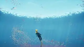 ABZU - Swimming with the dolphin's