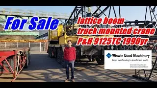 [ Winwin Used Machinery ] Used lattice boom truck mounted crane P&H 9125TC 1990yr for sale