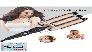 3 Barrel Curling Iron Hair Crimper 22mm (0.86 Inch) Jumbo 25mm(1 Inch