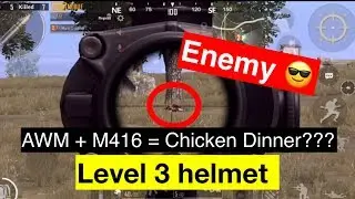 AWM + M416  Chicken Dinner || Muziii Kajiii Gaming