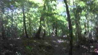 Ktm 400 in tight enduro trails helmet cam contourHD 1080