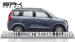 Maruti Suzuki WagonR 7 Seater - Rendering - Making Video | SRK Designs
