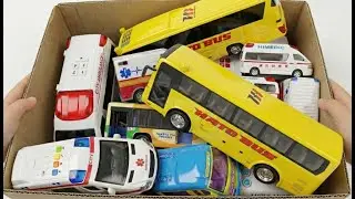 Мини Игрушечные Скорая и Автобусы | Экстренный Скоростной Спуск