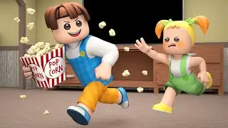 ROBLOX Brookhaven 🏡RP - FUNNY MOMENTS: Sibling Food Battle | Roblox Master