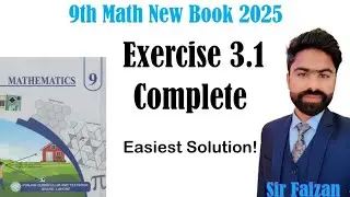 9th Class Math New Book 2025 | Unit 3 Exercise 3.1 Complete | Sets and Functions