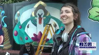 Street artists add a splash of colour to Liverpool