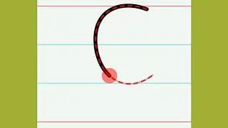 How to trace letter 'C' | Letter 'C' |Tracing