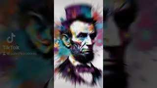 🎩🇺🇸An artistic tribute to #AbrahamLincoln a symbol of leadership, courage & a united nation🗽🌟
