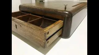 Antique Wooden Cash Register Drawer with Bell | Item# 1712  - Adelaide Clocks