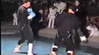Shihan Vidal combate de Kenpo Kai a primeros de los años 80