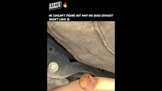 Owner was so confused about his exhaust ￼